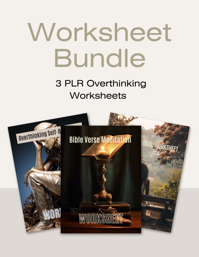 overthinking worksheet bundle