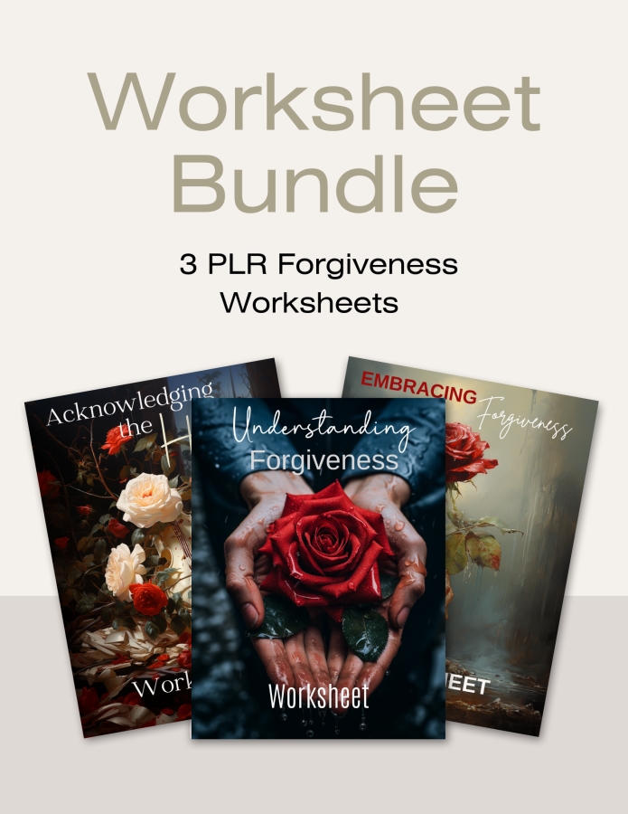 Forgiveness worksheets