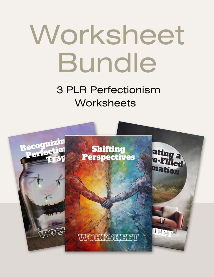  Perfectionism Worksheet Bundle